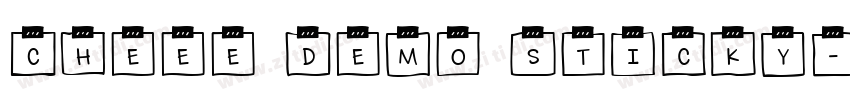 Cheee Demo Sticky字体转换